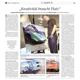 December 2009: Article @ Pforzheimer Kurier