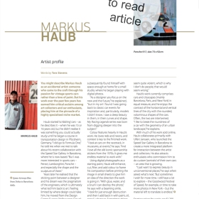 January 2012: Article @ ORYX premium, Qatar Airways first class magazine