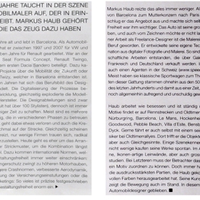 November 2013: article @ VECTURA Magazine #8, Switzerland